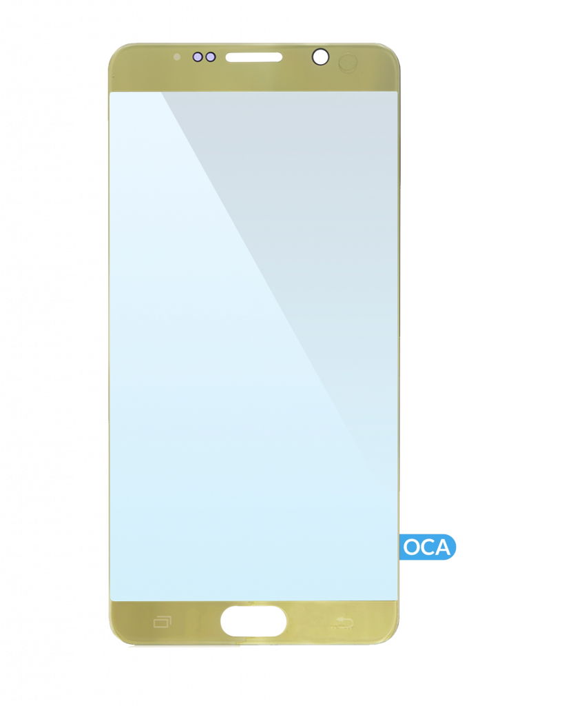 Front Glass With OCA Pre-Installed For Samsung Galaxy Note 5 (Gold)