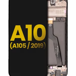 LCD Assembly With Frame For Samsung Galaxy A10 (A105 / 2019) (International Dual Sim Version) (Refurbished) (Black)