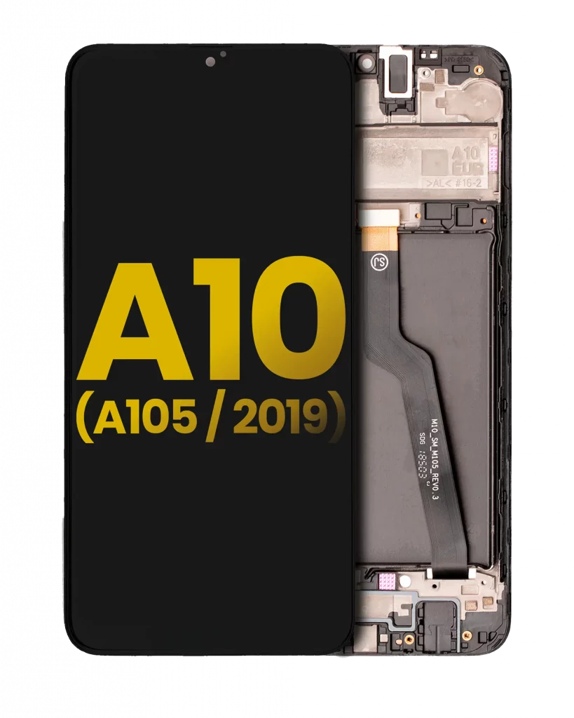 LCD Assembly With Frame For Samsung Galaxy A10 (A105 / 2019) (International Dual Sim Version) (Refurbished) (Black)