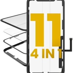 4 in 1 (Glass With OCA Pre-Installed + Frame + Digitizer ) For iPhone 11 (OCA Master)