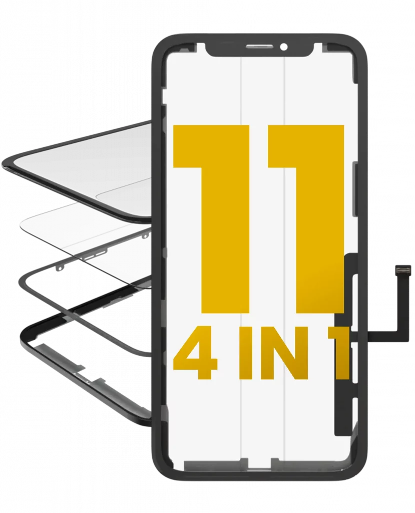 4 in 1 (Glass With OCA Pre-Installed + Frame + Digitizer ) For iPhone 11 (OCA Master)