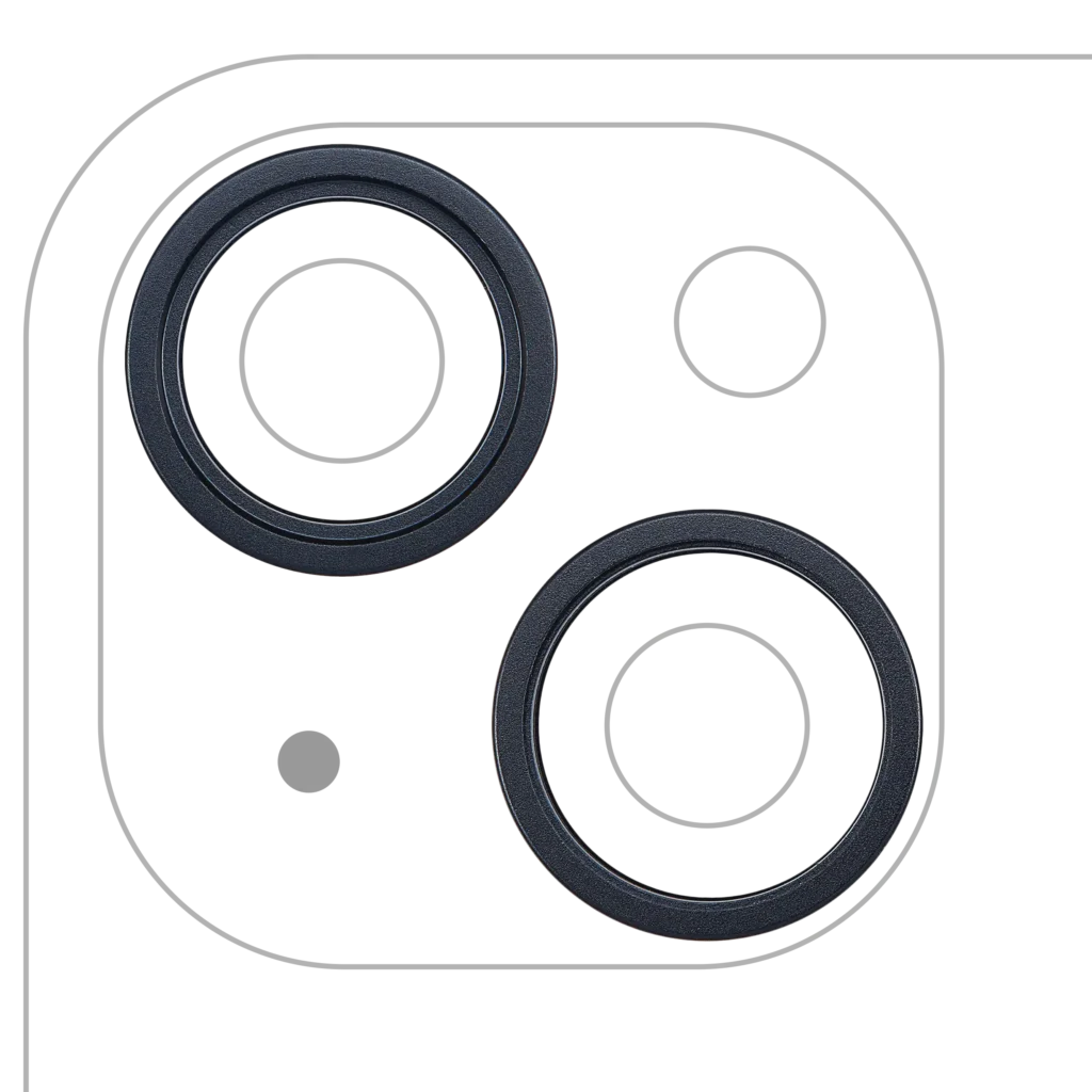 Back Camera Bezel Ring Only For iPhone 14 / 14 Plus (Midnight) (2 Piece Set)