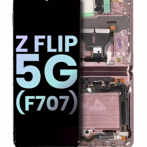 Inner OLED Assembly With Frame For Samsung Galaxy Z Flip 5G (F707) (Service Pack) (Mystic Bronze)