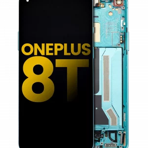 OLED Assembly With Frame For OnePlus 8T (Refurbished) (Aquamarine Green)