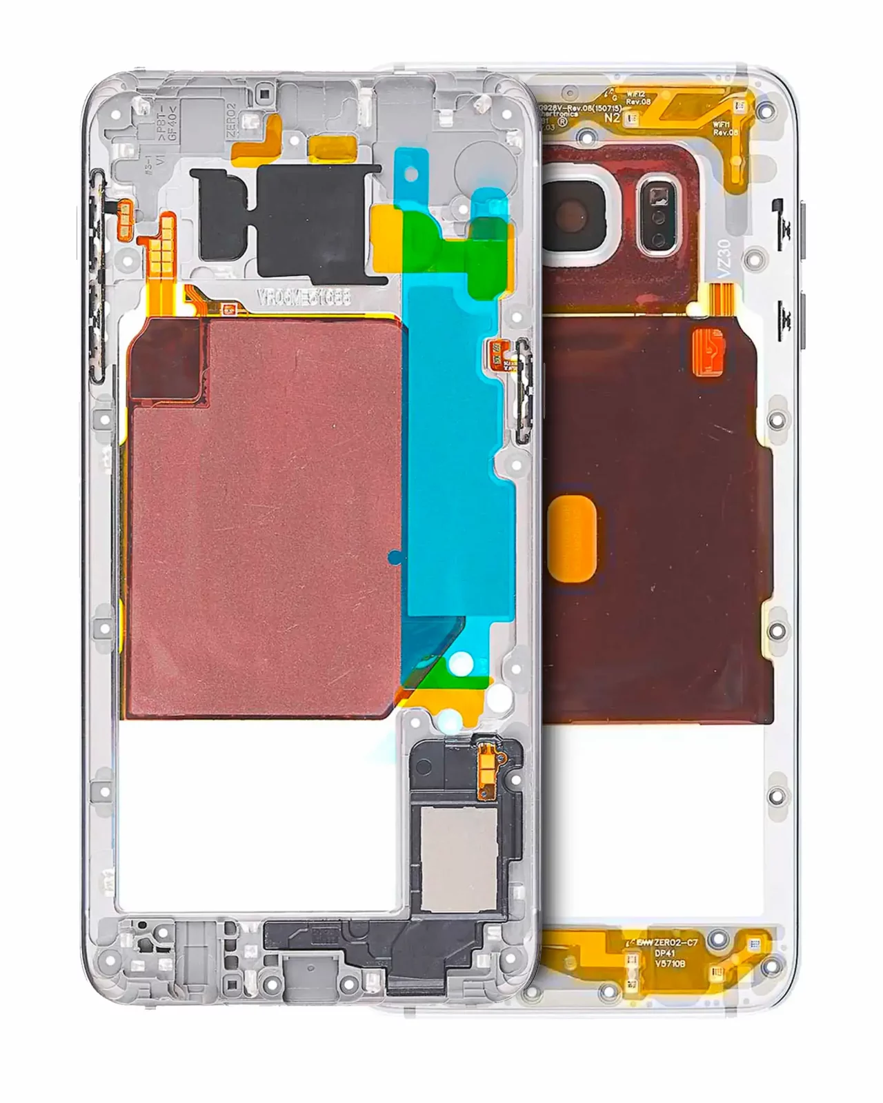 Mid-Frame Housing For Samsung Galaxy S6 Edge Plus (With Small Parts) (White Pearl)