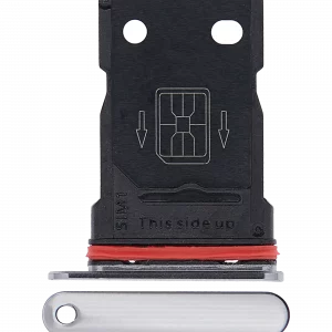 Single Sim Card Tray For OnePlus 7T (Frosted Silver)