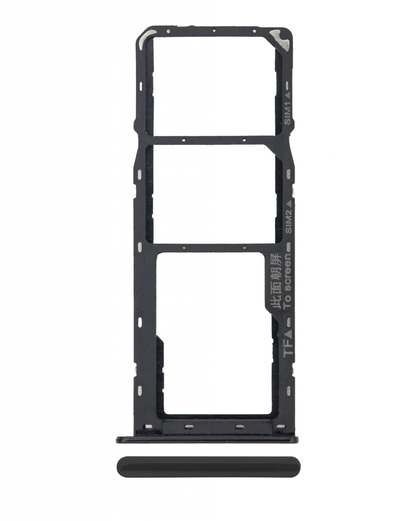 Dual Sim Card Tray For Samsung Galaxy A10s (A107 / 2019) / A20s (A207 / 2019) (Black)