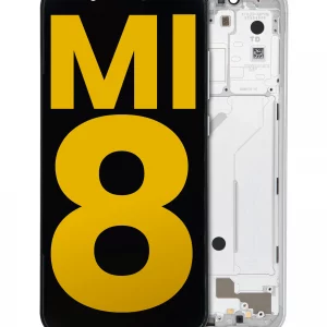 OLED Assembly With Frame For Xiaomi Mi 8 (Refurbished) (White)