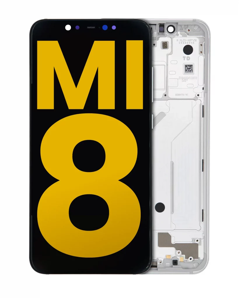 OLED Assembly With Frame For Xiaomi Mi 8 (Refurbished) (White)