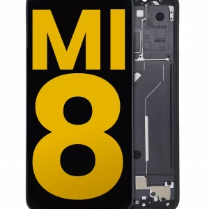 OLED Assembly With Frame For Xiaomi Mi 8 (Refurbished) (Black)