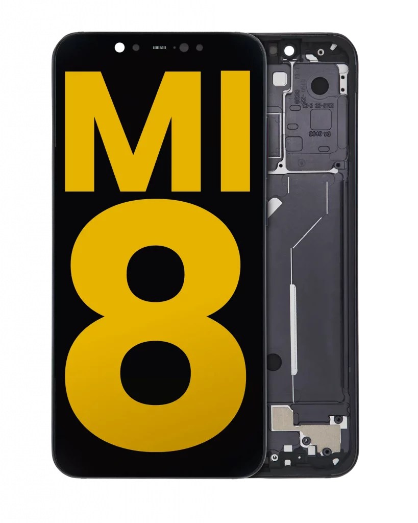 OLED Assembly With Frame For Xiaomi Mi 8 (Refurbished) (Black)