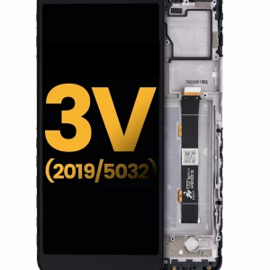 LCD Assembly With Frame For Alcatel 3V (5032 / 2019) (Refurbished) (Elegant Black)