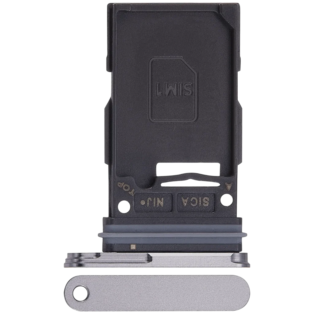 Single Sim Card Tray For Samsung Galaxy S25 / S25 Plus (Premium) (Silver Shadow)