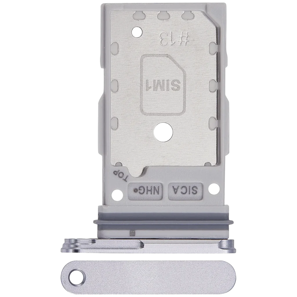 Dual Sim Card Tray For Samsung Galaxy S25 / S25 Plus (Premium) (Silver Shadow)