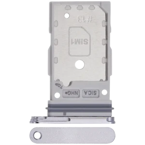 Dual Sim Card Tray For Samsung Galaxy S25 / S25 Plus (Premium) (Silver Shadow)