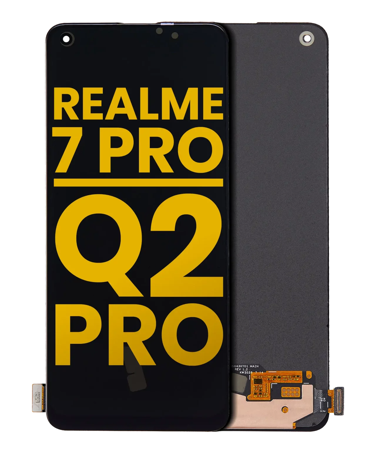 OLED Assembly Without Frame For Realme 7 Pro / Q2 Pro (Refurbished) (01 Version) (All Colors)