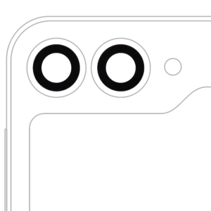Back Camera Lens (Glass Only) With Adhesive For Samsung Galaxy Z Flip 6 5G (F741) (2 Piece Set) (Premium)