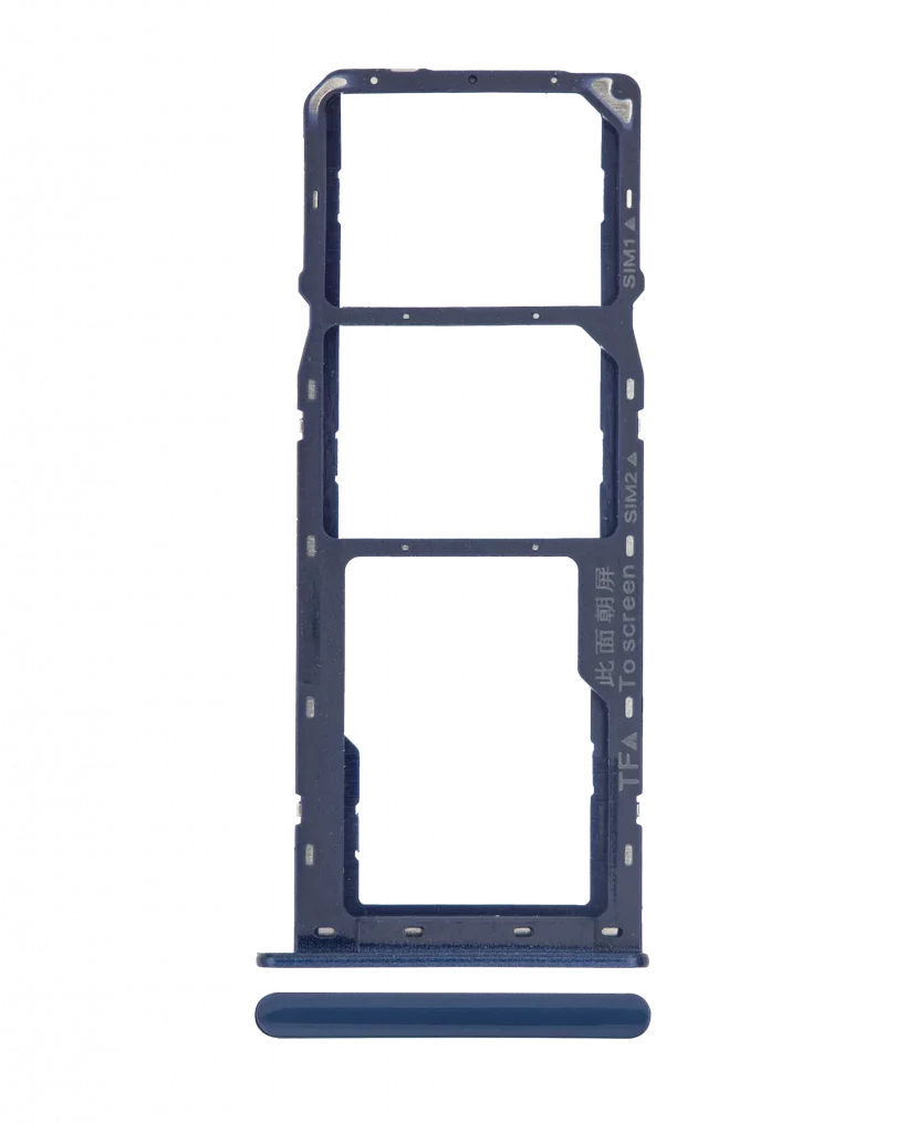 Dual Sim Card Tray For Samsung Galaxy A10s (A107 / 2019) / A20s (A207 / 2019) (Blue)