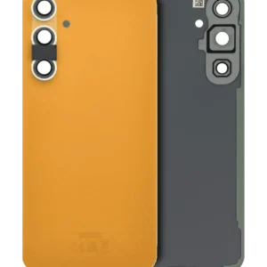 Back Cover Glass With Camera Lens For Samsung Galaxy S23 FE (Service Pack) (Tangerine)