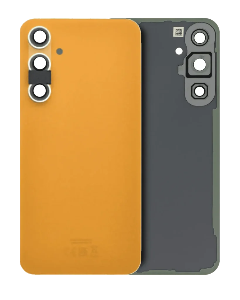 Back Cover Glass With Camera Lens For Samsung Galaxy S23 FE (Service Pack) (Tangerine)
