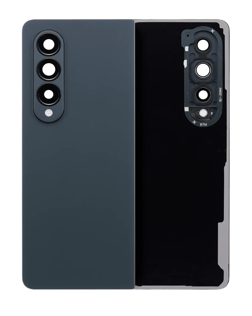 Back Cover Glass With Camera Lens For Samsung Galaxy Z Fold 4 (Service Pack) (Graygreen)