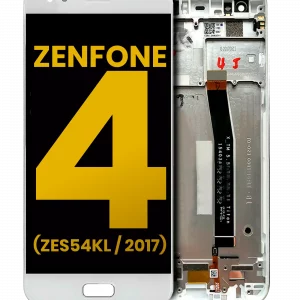 LCD Assembly With Frame For Asus ZenFone 4 (ZE554KL / 2017) (Refurbished) (White)