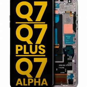 LCD Assembly With Frame For LG Q7 / Q7 Plus / Q7 Alpha (Refurbished) (Silver)