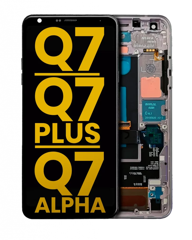 LCD Assembly With Frame For LG Q7 / Q7 Plus / Q7 Alpha (Refurbished) (Silver)