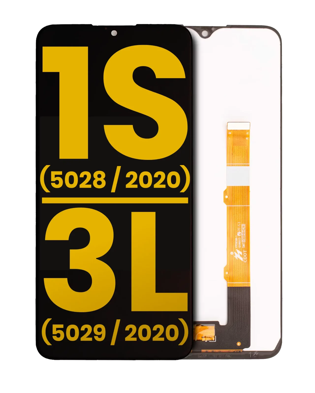 LCD Assembly Without Frame For Alcatel 1S (5028 / 2020) / Alcatel 3L (5029 / 2020) (Refurbished) (All Colors)