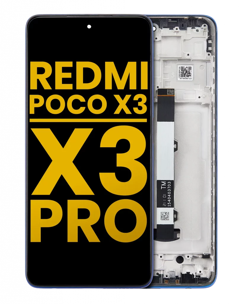 LCD Assembly With Frame For Xiaomi Redmi Poco X3 / X3 Pro / POCO X3 NFC (Refurbished) (Frost Blue)