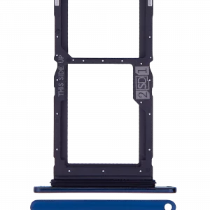 Sim Card Tray (Dual Sim) For Motorola One Hyper (XT2027-1 / 2020) (Genuine OEM) (Blue)