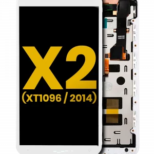 LCD Assembly With Frame For Motorola Moto X2 (XT1096 / 2014) (Refurbished) (White)