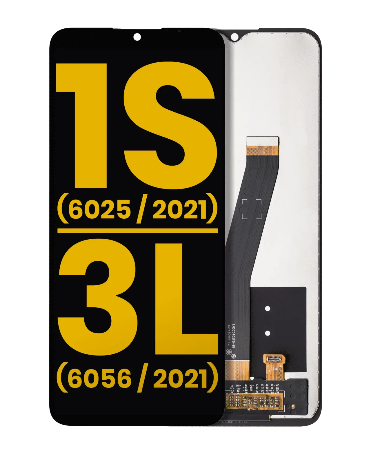 LCD Assembly Without Frame For Alcatel 1S (6025 / 2021) / Alcatel 3L (6056 / 2021) (Refurbished) (All Colors)
