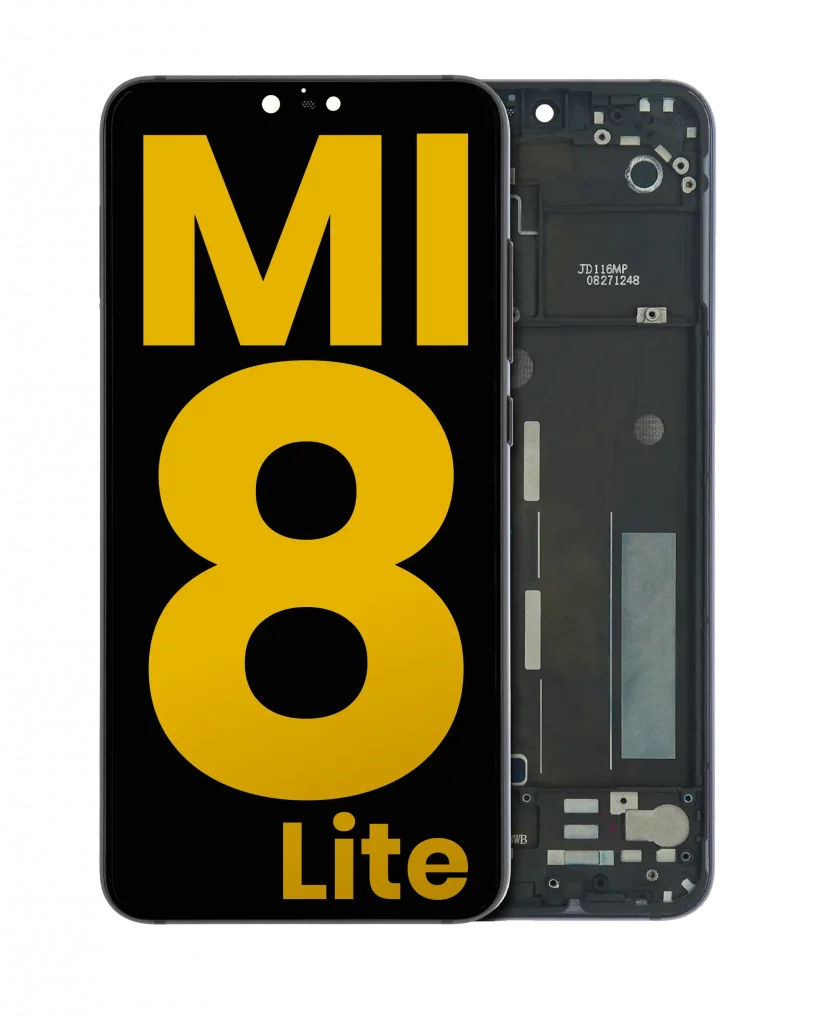 LCD Assembly With Frame For Xiaomi Mi 8 Lite (Refurbished) (Midnight Black)