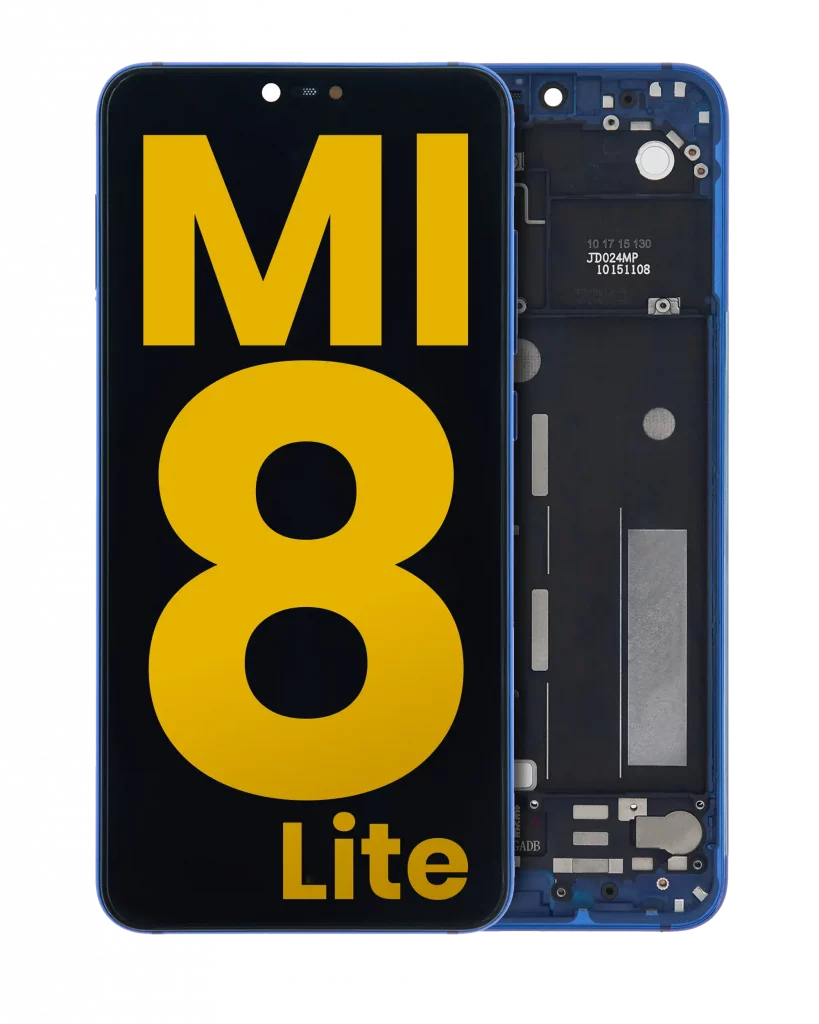 LCD Assembly With Frame For Xiaomi Mi 8 Lite (Refurbished) (Aurora Blue)
