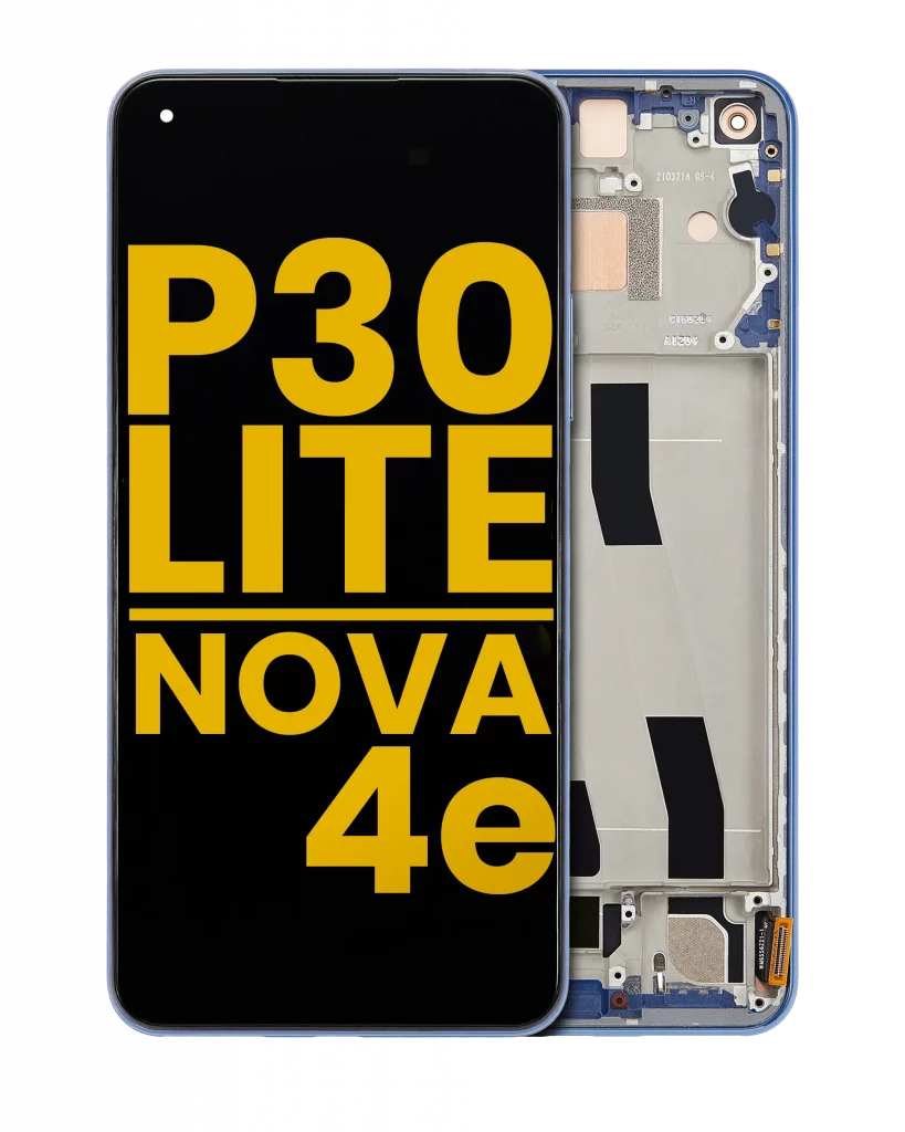 LCD Assembly With Frame For Huawei P30 Lite / Nova 4e (Refurbished) (4GB RAM) (Peacock Blue)