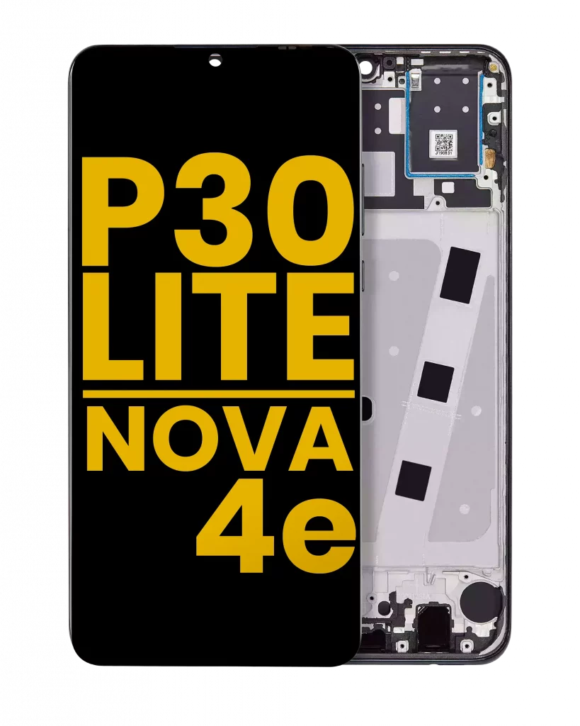 LCD Assembly With Frame For Huawei P30 Lite (2019) / Nova 4e (4GB RAM) (Refurbished) (Midnight Black)