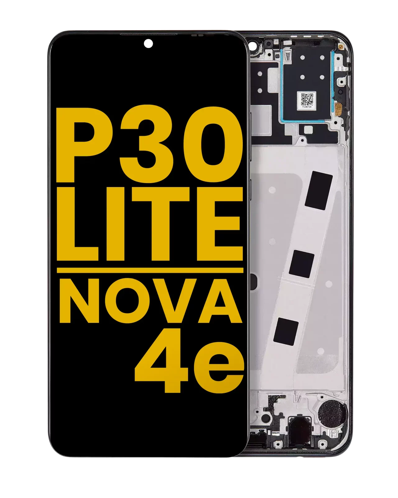 LCD Assembly With Frame For Huawei P30 Lite / Nova 4e (Refurbished) (6GB RAM) (Midnight Black)