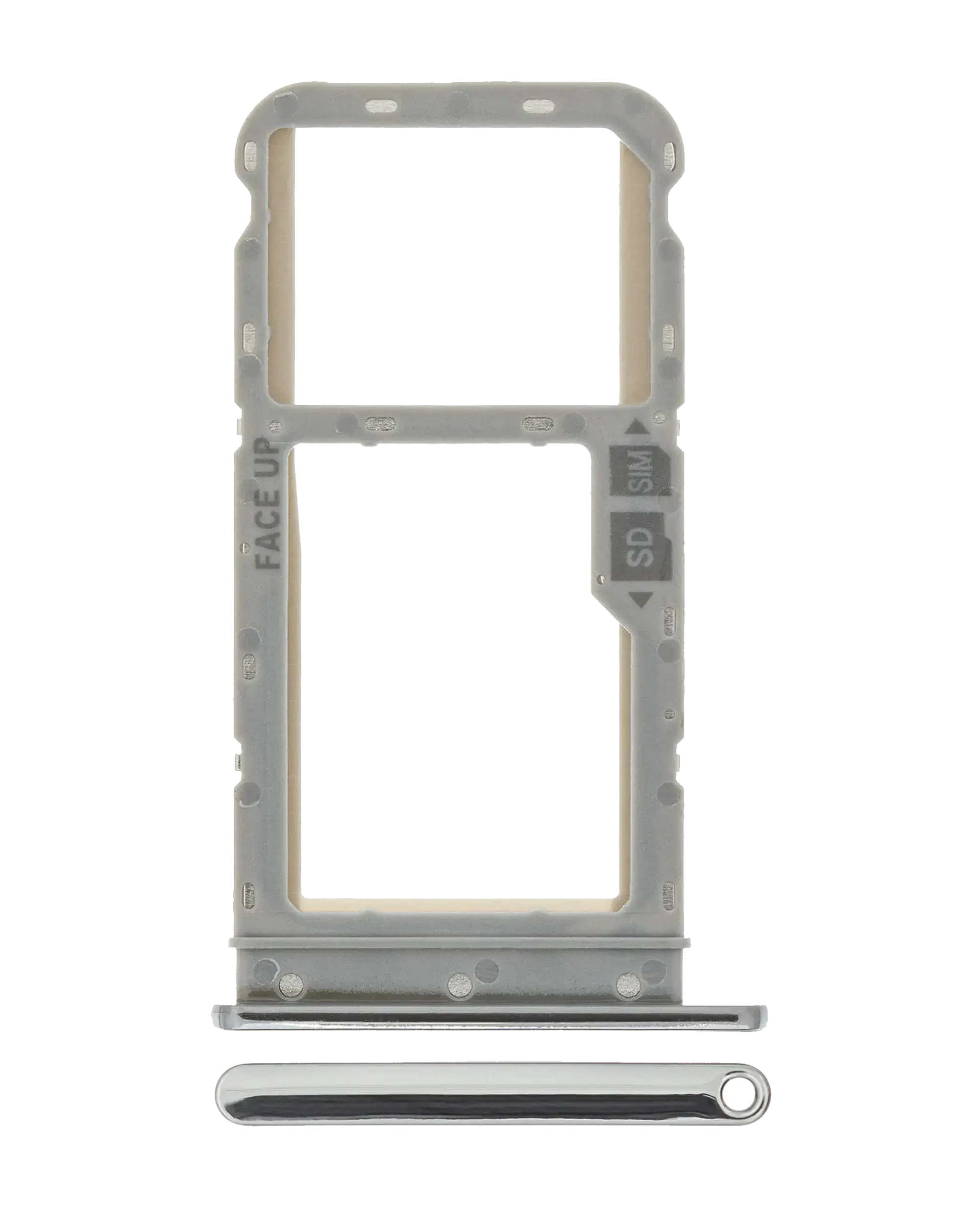 Sim Card Tray For Motorola Moto G Fast (XT2045 / 2020) (Genuine OEM) (Pearl White)