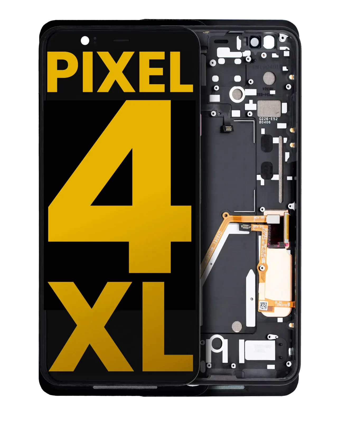 OLED Assembly With Frame For Google Pixel 4 XL (Refurbished) (Pink Power Button)