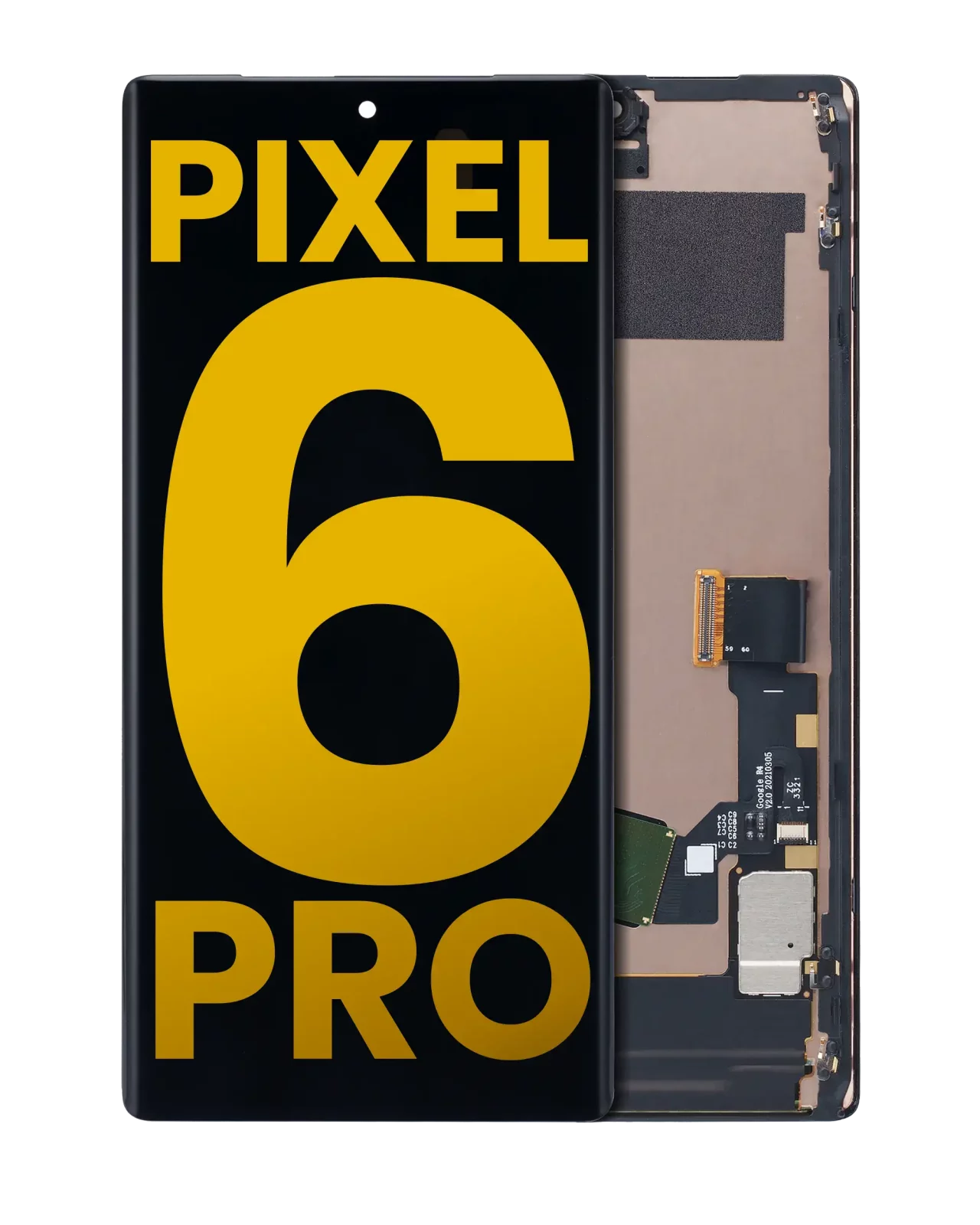 OLED Assembly With Frame (With Fingerprint Sensor) For Google Pixel 6 Pro (Refurbished) (All Colors)