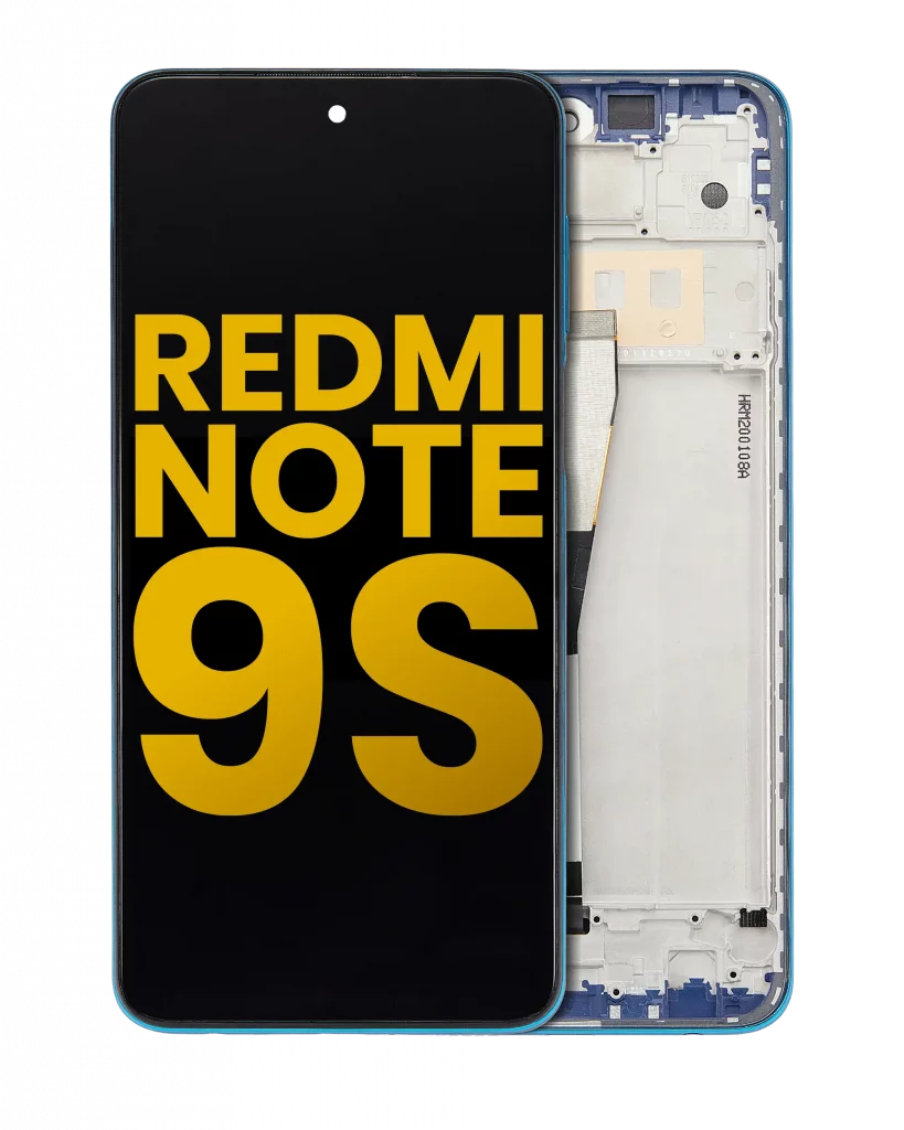 LCD Assembly With Frame For Xiaomi Redmi Note 9S (Aftermarket Plus) (Aurora Blue)