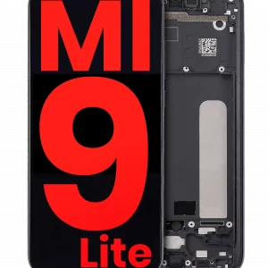 OLED Assembly With Frame For Xiaomi Mi 9 Lite (Aftermarket Plus) (Onyx Gray)