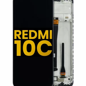 LCD Assembly With Frame For Xiaomi Redmi 10C (Refurbished) (All Colors)