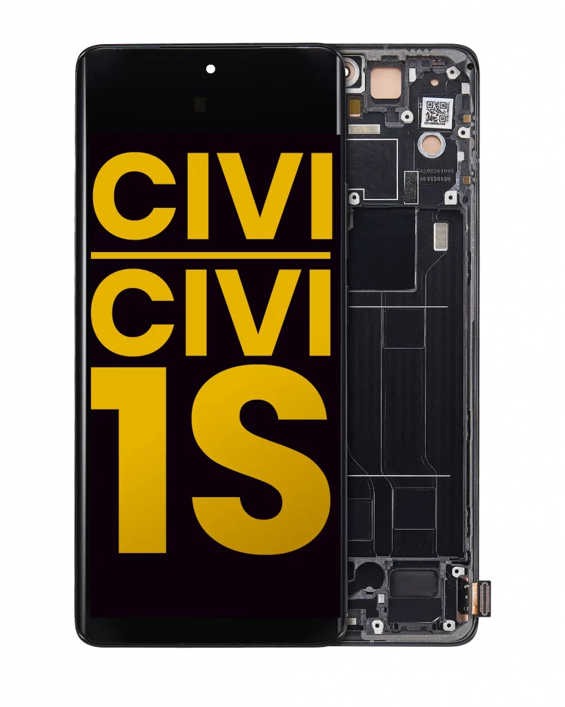OLED Assembly With Frame For Xiaomi Civi / Civi 1S (Refurbished) (Black)