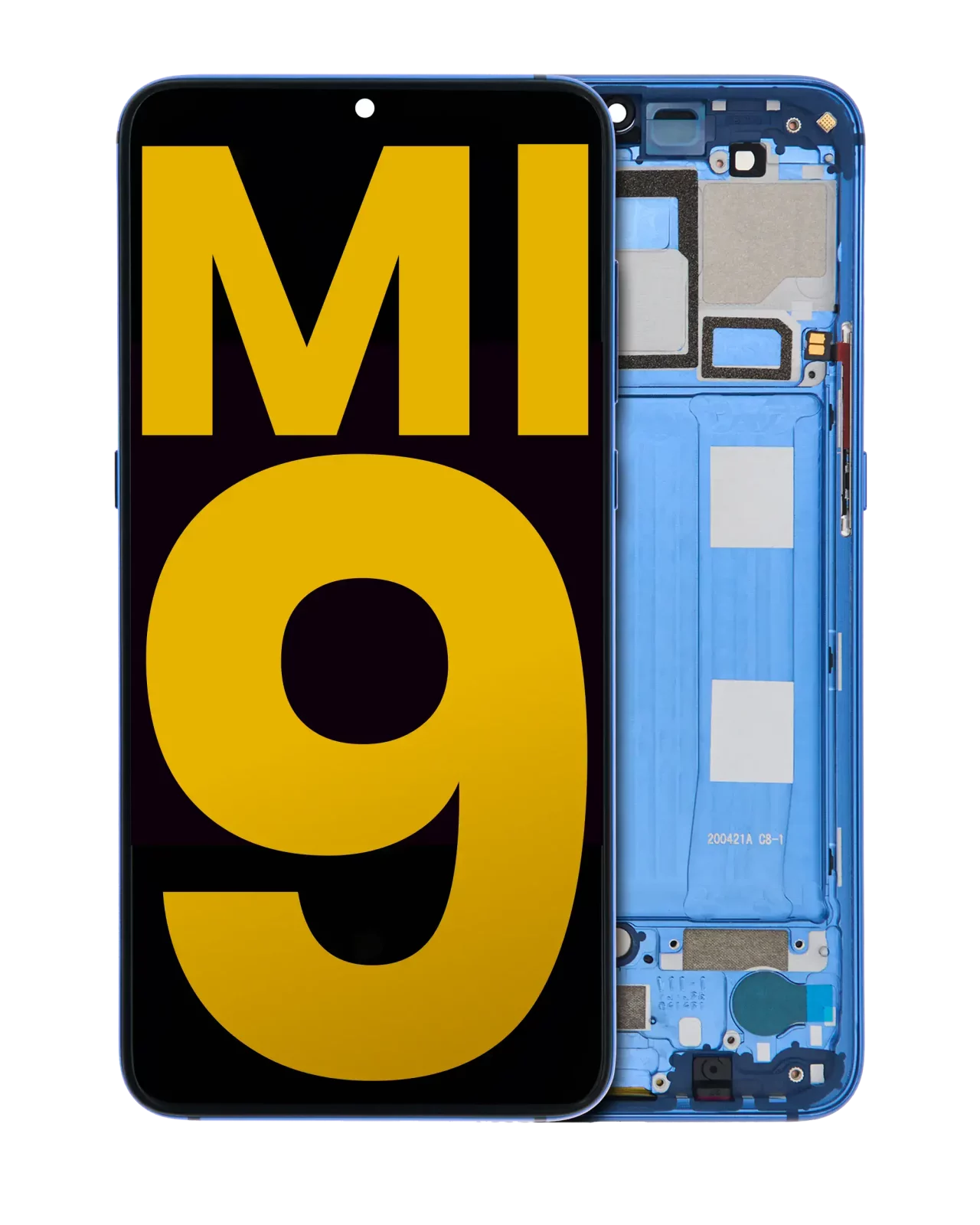 OLED Assembly With Frame For Xiaomi Mi 9 (Refurbished) (Ocean Blue)