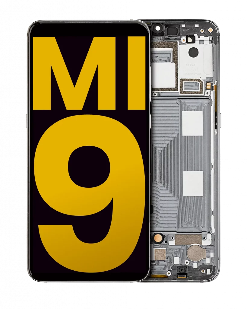 OLED Assembly With Frame For Xiaomi Mi 9 (Refurbished) (Piano Black)