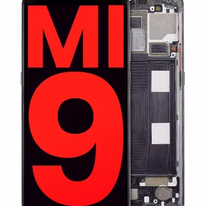 OLED Assembly With Frame For Xiaomi Mi 9 (Aftermarket Plus) (Piano Black)