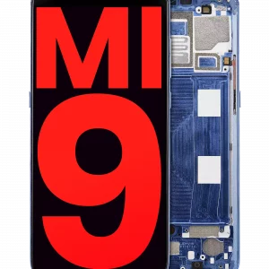OLED Assembly With Frame For Xiaomi Mi 9 (Aftermarket Plus) (Ocean Blue)