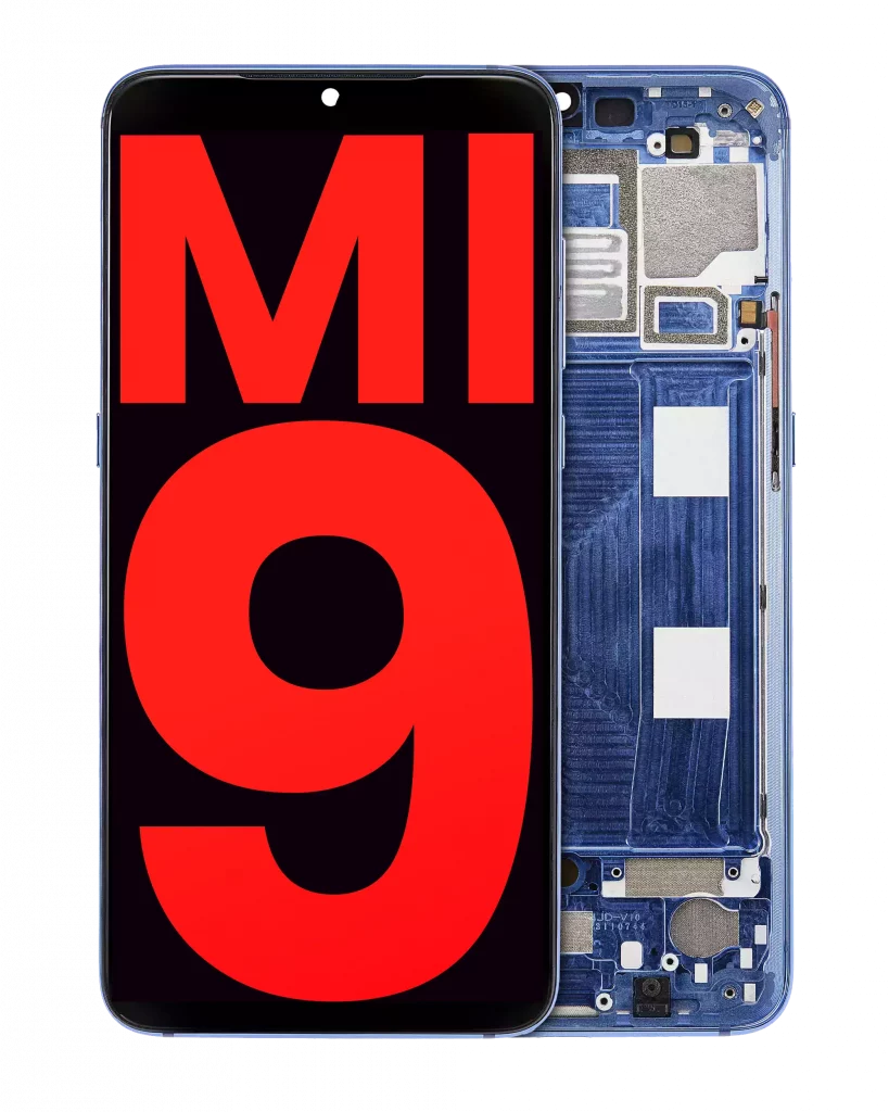 OLED Assembly With Frame For Xiaomi Mi 9 (Aftermarket Plus) (Ocean Blue)